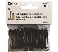 36 unidades imperdibles aprox. 28 Mm Negro, seguridad de aguja Agujas, 2144/(28 mm)