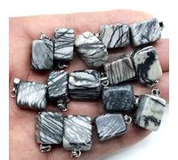 36 unids/lote a granel irregular cristal natural cuarzo piedra colgante para hacer collares colgantes DIY, NO.19