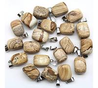 36 unids/lote a granel irregular cristal natural cuarzo piedra colgante para hacer collares colgantes DIY, NO.11