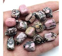 36 unids/lote a granel irregular cristal natural cuarzo piedra colgante para hacer collares colgantes DIY, NO.17