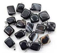 36 unids/lote a granel irregular cristal natural cuarzo piedra colgante para hacer collares colgantes DIY, NO.18