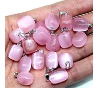 36 unids/lote a granel irregular cristal natural cuarzo piedra colgante para hacer collares colgantes DIY, NO.27