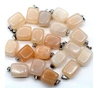 36 unids/lote a granel irregular cristal natural cuarzo piedra colgante para hacer collares colgantes DIY, NO.25