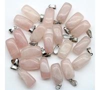 36 unids/lote a granel irregular cristal natural cuarzo piedra colgante para hacer collares colgantes DIY, NO.2