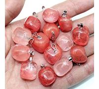 36 unids/lote a granel irregular cristal natural cuarzo piedra colgante para hacer collares colgantes DIY, NO.29