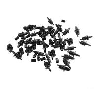 36 vertedores de botellas de vino de plástico negro, vertedores para vino, licor y aceite de oliva, diseño antigoteo con ajuste seguro para bar, cocina y restaurante, 2,7 x 1,2 pulgadas (36 unidades)