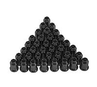 36 virolas de guitarra de metal Yootones a través del cuerpo cuerdas de montaje virolas compatibles con reemplazo de guitarra (negro)