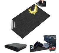 36 x 72 Pulgadas Alfombrilla Absorbentes Aceite, Esterilla Protección Suelo Reutilizable, Alfombra Antideslizante, Tapete Protege, Estera Recogida Aceite para Motocicleta, Coche, Garaje, Taller(Negro)