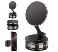 360° Adjustable Vacuum Magnetic Phone Holder, Portable Foldable and Retractable Hands-Free Suction Cup Car Phone Mount for Your Car/Gym/Mirror Mount/Smooth Surface for iPhone & Android(Style 3)