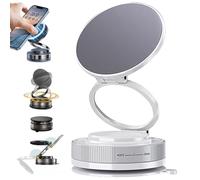 360° Adjustable Vacuum Magnetic Phone Holder, Portable Foldable and Retractable Hands-Free Suction Cup Car Phone Mount for Your Car/Gym/Mirror Mount/Smooth Surface for iPhone & Android(Style 1-B)