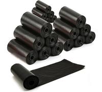 360 Bolsas de Caca Perro Bolsas para Excrementos de Perros para Mascotas Animales Domésticos Pack de 24 Rollos Color Negro BPS-5391
