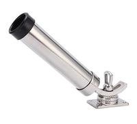 360 Degree Adjustable Fishing Rod Holder | 316 Stainless Steel Marine Boat Holder | Secure - Grip Rubber Sleeve for Secure Rod Locking/Saltwater Fishing/Trolling