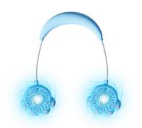 360 Degree Around The Neck Fan Features A Cartoon Cat Paw Design. The Mini