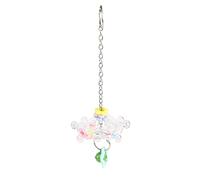 360-Degree Rotating Bird Toy, Colorful Parakeet Wheel, 8x6 Inches Pet Enrichment Supplies with Feature, Safe Material Rack, Bird Activity Toy with Bright Colors, Parakeet Lovebird Cockatiel