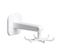 360 Degree Rotating Folding Adhesive Holder - With 6 Hooks Kitchen Utensil | Easily Mounts Under Cabinets Or On Walls Without Drilling, Keeping Spatulas, Ladles, And Whisks Organized And Within Easy
