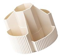 360 Degree Rotating Pen Holder Desk Organizers Pencil 5 Compartments Art Supply Organizers Makeup Supplies Space Saving Desk Accessory