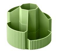 360 Degree Rotating Pen Holder Desk Organizers Pencil 5 Compartments Art Supply Organizers Makeup Supplies Space Saving Desk Accessory