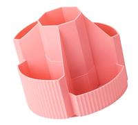 360 Degree Rotating Pen Holder Desk Organizers Pencil 5 Compartments Art Supply Organizers Makeup Supplies Space Saving Desk Accessory