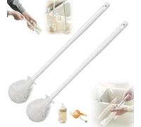 360° Flexible Silicone Bottle Brush, Long Handle Silicone Bottle Rotating Cleaning Brush for Narrow Neck Bottles, Water Bottles & Flasks (2pcs)