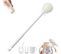 360° Flexible Silicone Bottle Brush with Long Handle, 2025 New Silicone Bottle Scrubber Brush - Deep Cleaning Brush for Narrow Neck Bottles, Water Bottles, Baby Bottles, Flasks (1Pc)
