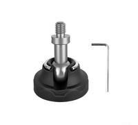 360 fundas giratorias para patas de trípode, puntas de repuesto antideslizantes de 45 mm a 50 mm con tornillo de 3/8 pulgadas para cabeza de bola monopié, aleación de aluminio ligera o acero
