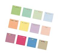 360 hojas de papel adhesivo de color fluorescente con forma cuadrada para uso diario, toma de notas, suministros escolares, registro de pegamento