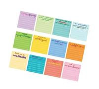 360 hojas de papel adhesivo de color fluorescente con forma cuadrada para uso diario, toma de notas, suministros escolares, registro de pegamento