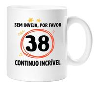 360 Onlineprint Caneca 38.º Aniversário | Sem Inveja, Por Favor - Continuo Espetacular | Presente de 38 anos Divertido Homem e Mulher