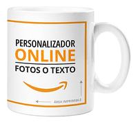360 Onlineprint Taza Personalizada | Material: Cerámica | Modelo: Taza Blanca | Ideal para Regalo Personalizado o uso Empresarial | Color: Blanco | Capacidad: 325 ml