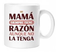 360 Onlineprint Tazas para MADRE/MAMÁ - Regalo Día de la Madre | Taza de Cerámica 325ml | Mamá Siempre Tiene Razón