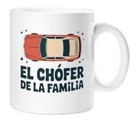 360 Onlineprint Tazas para PADRE/PAPÁ - Regalo Día del Padre | Taza de Cerámica 325ml | El chófer papá