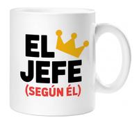 360 Onlineprint Tazas para PADRE/PAPÁ - Regalo Día del Padre | Taza de Cerámica 325ml | Papá, el jefe