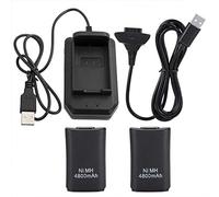 360 paquete de batería del controlador para XBOX batería recargable 4800mAh reemplazo batería paquete con 1,5 metros USB cable de carga y base de carga
