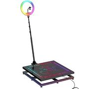 360 Photo Booth Cámara Máquina Spinner Automático Photobooth Plataforma de Video Equipo de Disparo Envolvente Cámara Rotación Selfie Grado de Giro for Fiesta (Color : Normal Box, Size : 80cm/31in)