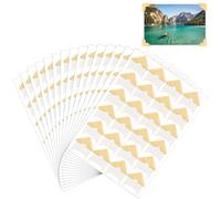 360 Piezas/15 Hojas Pegatinas para Esquinas de Fotos, Autoadhesivas Esquinas de Montaje de Imágenes para Álbumes de Recortes Álbumes Libros de Recuerdos Diario de Bricolaje (Oro)