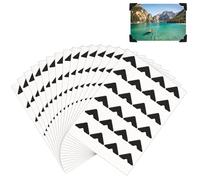 360 Piezas/15 Hojas Pegatinas para Esquinas de Fotos, Autoadhesivas Esquinas de Montaje de Imágenes para Álbumes de Recortes Álbumes Libros de Recuerdos Diario de Bricolaje (Negro)