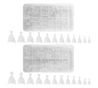 360 Piezas De Clavos Cortos De Almendras Cortas, Medias Paternas Con Mango, Creatividad Clásica, Artes De Bricolaje Y Accesorios Artesanales De Nagel.