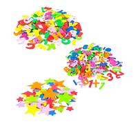 360 piezas Letras goma eva adhesivas, Pegatinas Letras de Espuma, Letras de Goma Espuma Lettere Alfabeto Gomma Crepla Glitter, Estrellas goma eva purpurina para Scrapbooking