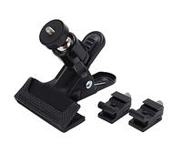 360° Rotating Flash Reflector Holder Clamp | Hot Shoe Mount for Camera / Studio / Video Accessories | Metal Clip with Protective Pads & Ball Head