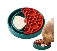 360° Rotating Mushroom Slow Feeder Dog Bowl | Interactive Puzzle Anti-Gulping Design | 3-Tier Tray With Non-Slip Base | Enrichment Toy For Dogs Cats, Prevents Bloat