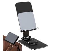 360° Rotating Office Phone Stand for Desk, Aluminum Alloy Phone Holder with Non-Slip Pad, Durable Electronic Device Rack, Ideal Table Accessory for Kids, Family, and Friends