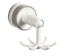 360 ° Rotating Towel Hooks, Suction Cup Wall Hanger, 6-Claw Hooks for Towels, Vestidos, Coats, Keys, Bathroom, Bedroom, Office, Shower, Toilet, Men and Women, Easy to Install, Multi-Purpose Storage