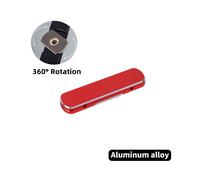 (360 Rotazione Rosso) Soporte universal mini pieghevole en metal para celular Lega di alluminio