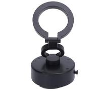 360 Soporte de Teléfono de Automóvil Magnético Giratorio, Soporte de Teléfono de Imán de Automóvil de ángulo Ajustable Estable 3 Sección Plegable Succión Fuerte Versátil Portátil para (Black)