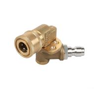 360 Swivel Nozzle 1/4in Copper High Pressure Cleaner(Fifth gear joint) | 360-degree swivel action, reaches tight corners, under cars, behind furniture, copper build