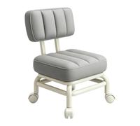 360 Swivel Rolling Stool - Impermeable Thickened Padded Bench Furniture | with Backrest - Pantalón corto con ruedas para el hogar, oficina, garaje, tienda de estudio y baño de cocina