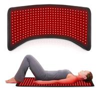 360PCS Leds Esterilla Portátil De Terapia De Luz Roja para El Cuerpo, Envoltura Portátil Luz Roja Combinada De 660nm Y 880nm para El Alivio del Dolor Corporal, Ajustable En Tiempo Y Brillo