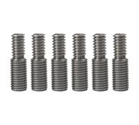 3612 adaptadores de tornillo de doble extremo de conversión de 7 mm a 6 mm, acero inoxidable 5/16 24 y 1/4 20 rosca con revestimiento de oxidación para resistencia (6 piezas)
