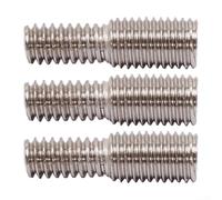 3612 adaptadores de tornillo roscado de doble extremo de 7 mm a 6 mm, conversión de pernos con 5/16 24 y 1/4 20 tamaños adecuados para conjuntos mecánicos (3 piezas)