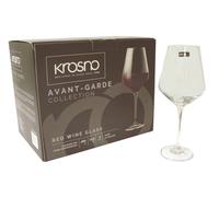 (36446) LOTE 6 COPAS CRISTAL TRANSPARENTE VINO TINTO 490ML KROSNO AVANT GARDE
